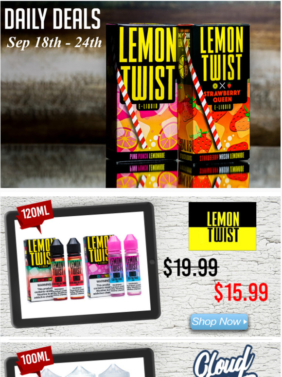 Daily Deals: Lemon Twist $15.99, Cloud Nurdz $11.99