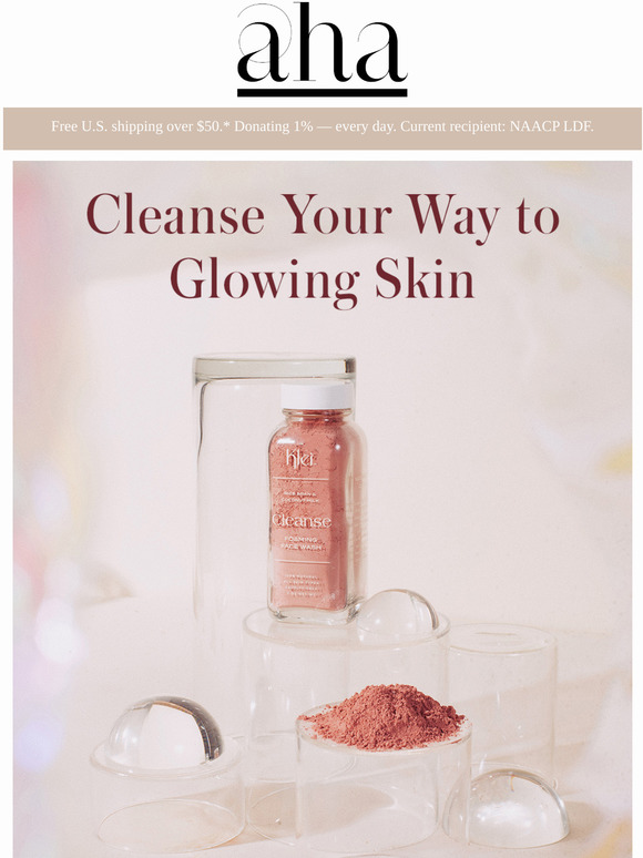 The first step to glowing skin ✨