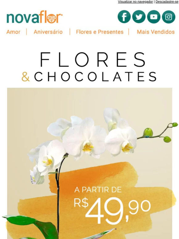 FLORES e CHOCOLATES para uma semana incrÃ­vel! ï»¿ð¼ï»¿ð«