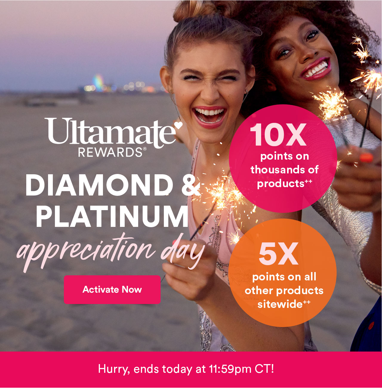 Ulta Beauty Platinum 10X points today online only! Milled