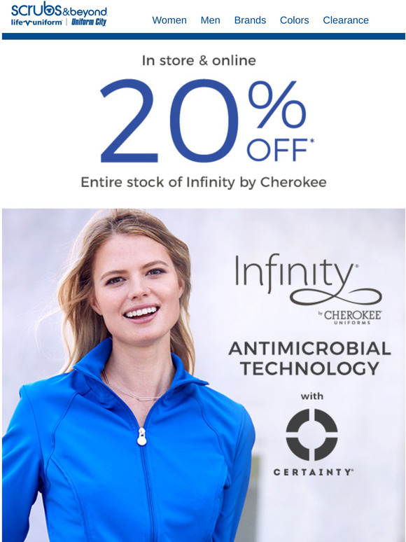 Scrubs & Beyond It's finally here Infinity by Cherokee Sale! Milled