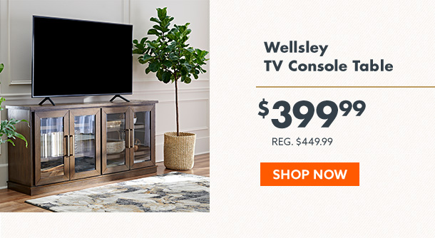 wellsley tv console table