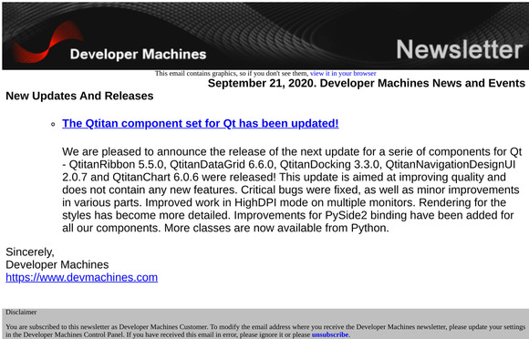 September 21, 2020. Developer Machines News