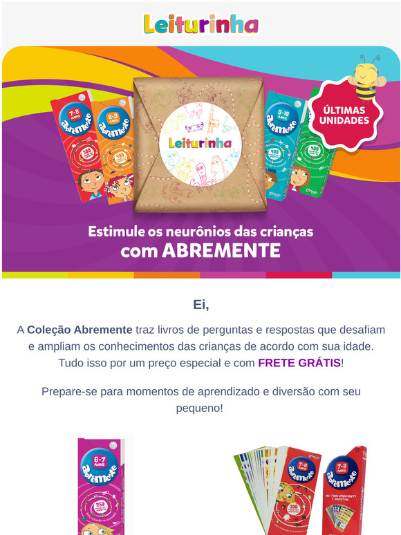 ÚLTIMAS UNIDADES! Para incentivar o aprendizado em casa! 😱
