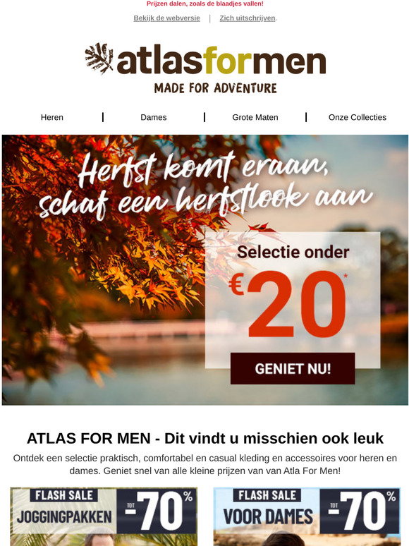 atlas for men NL: Alle trendy herfststukken onder €20! | Milled