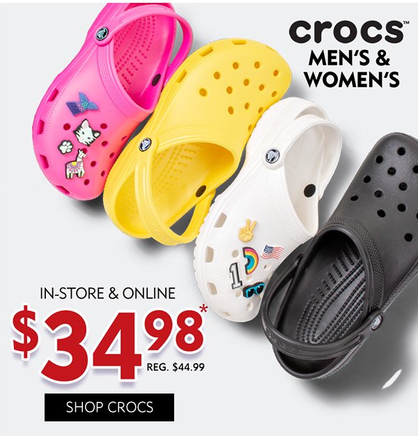 crocs shoes at shoe carnival