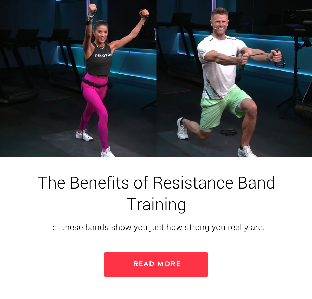 Peloton resistance best sale band workout