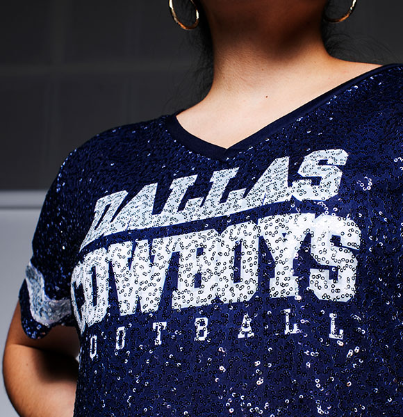 dallas cowboys sequin jersey