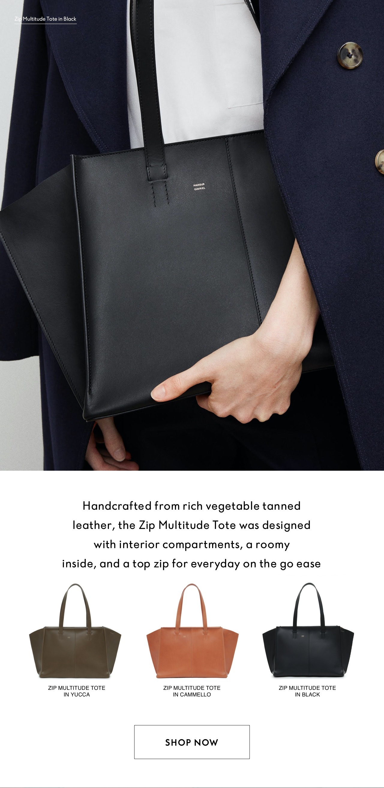 mansur gavriel multitude tote