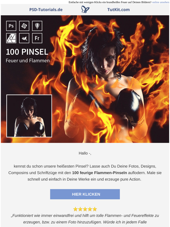Heiß begehrt 🔥 100 feurige Flammen-Pinsel 🔥