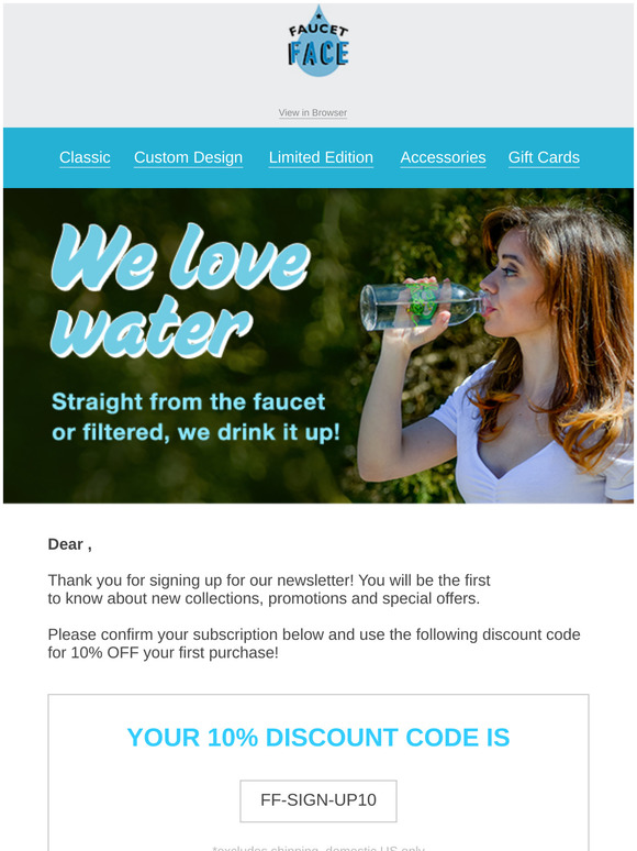 Welcome to Faucet Face