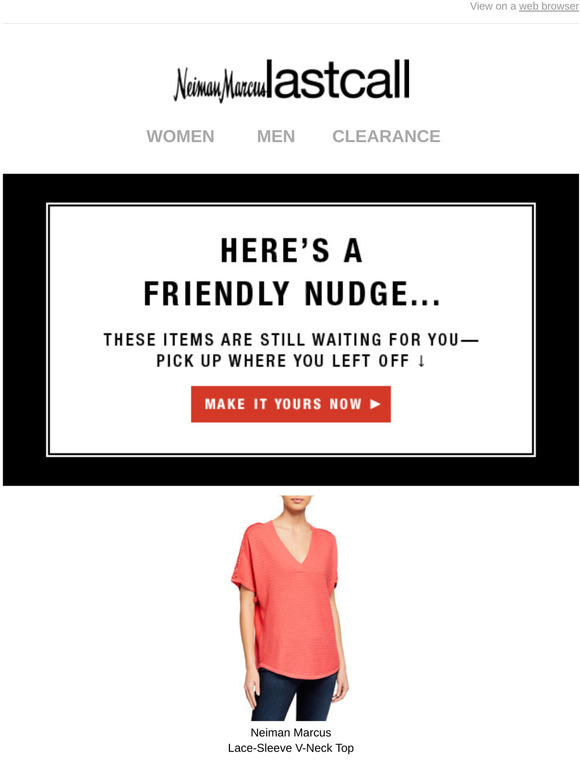 ATTN: The items in your cart are on hold for now!