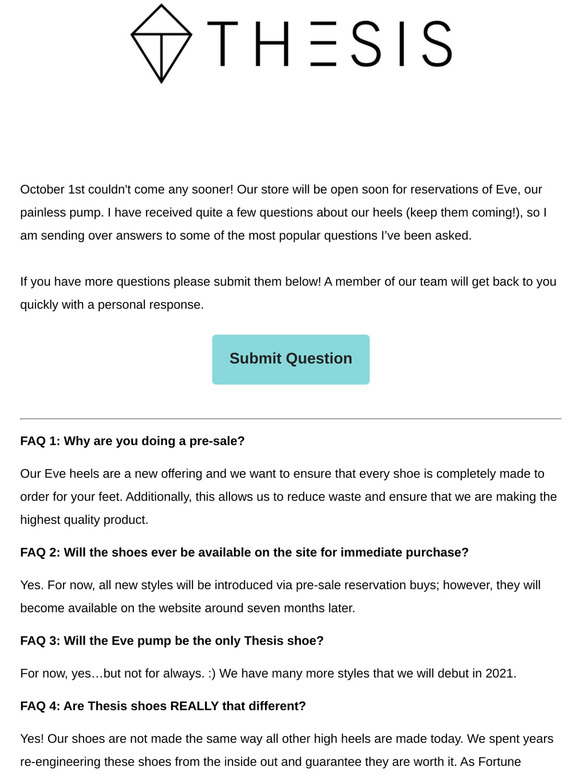 Your questions answered!