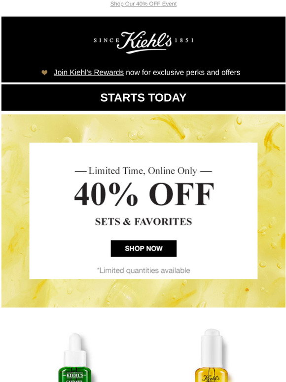Kiehl s INSTANT SAVINGS Just One Click Away Milled