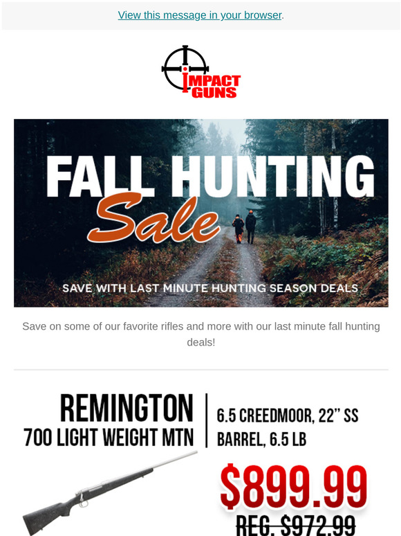 Fall Hunting Sale