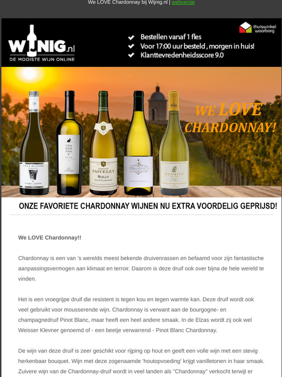 We LOVE Chardonnay!