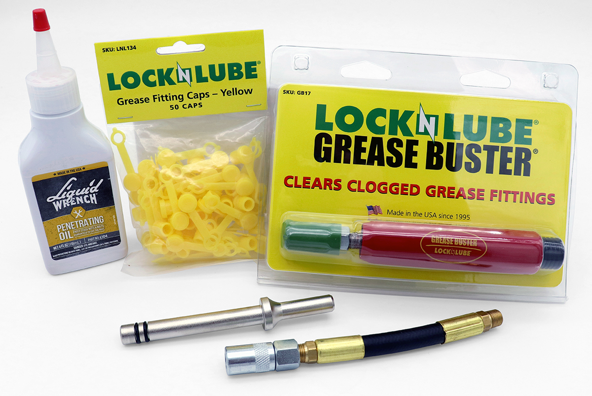 LockNLube Unclog Stubborn Grease Fittings Milled