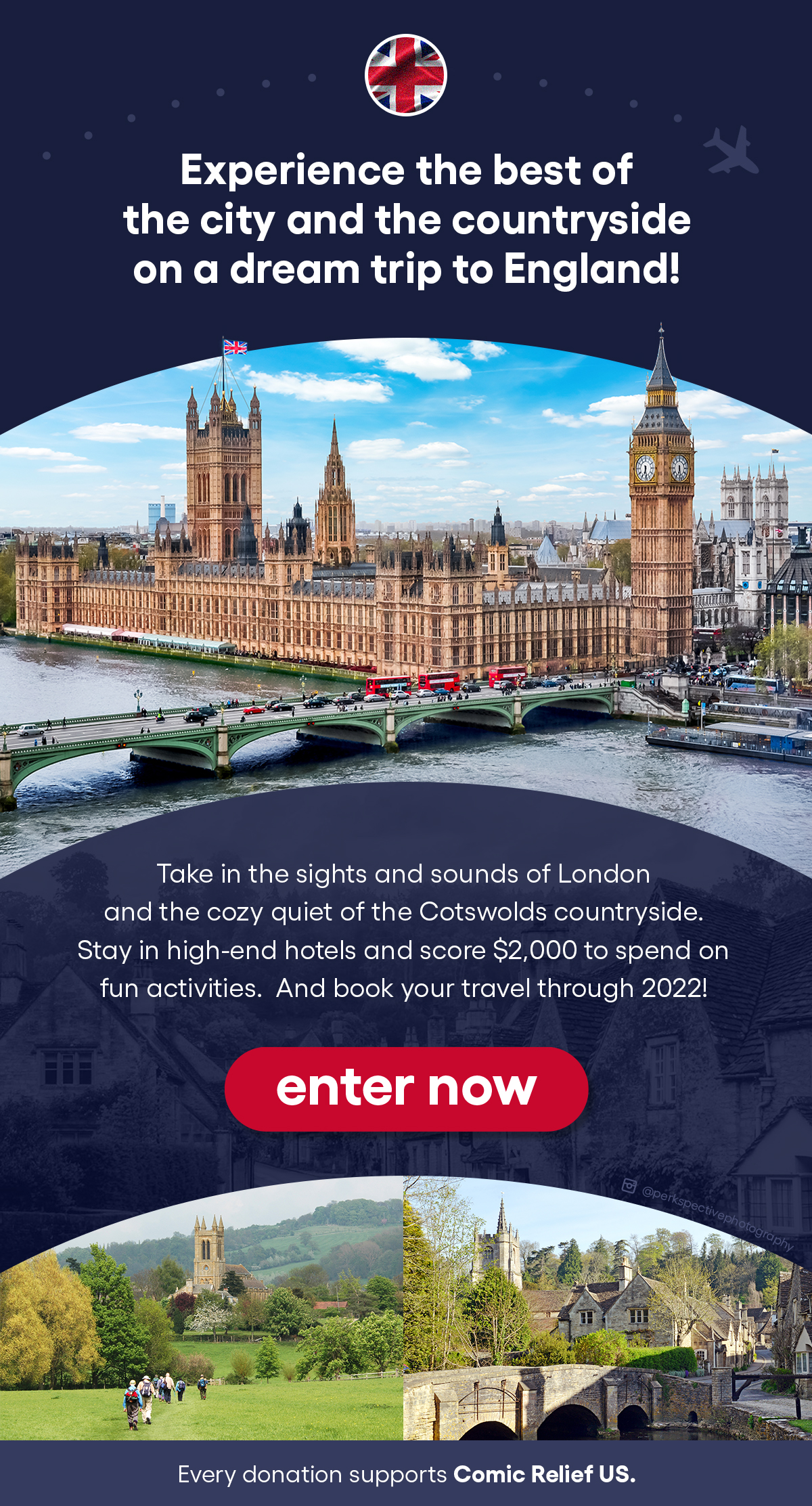 win a trip to london 2022