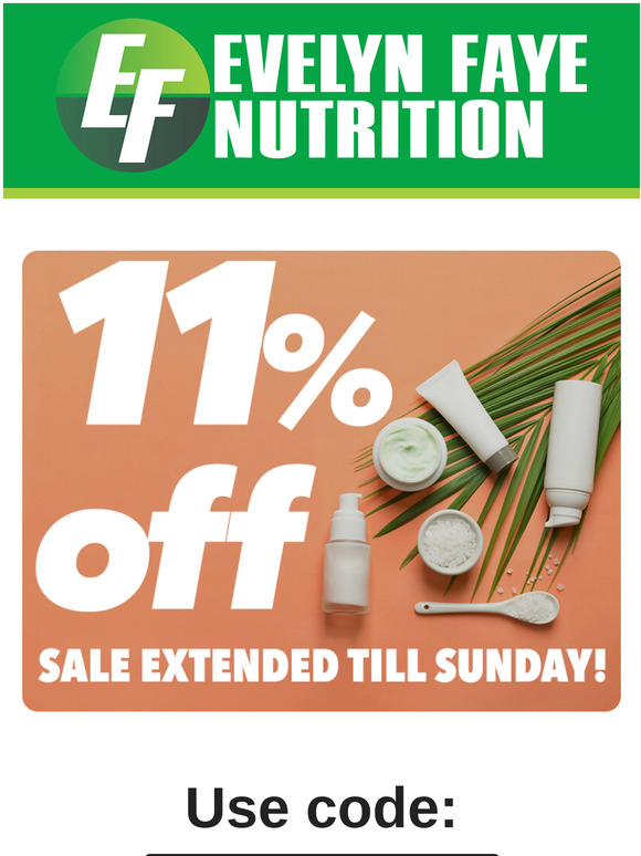 SALE EXTENDED! 11% OFF now until Sunday!