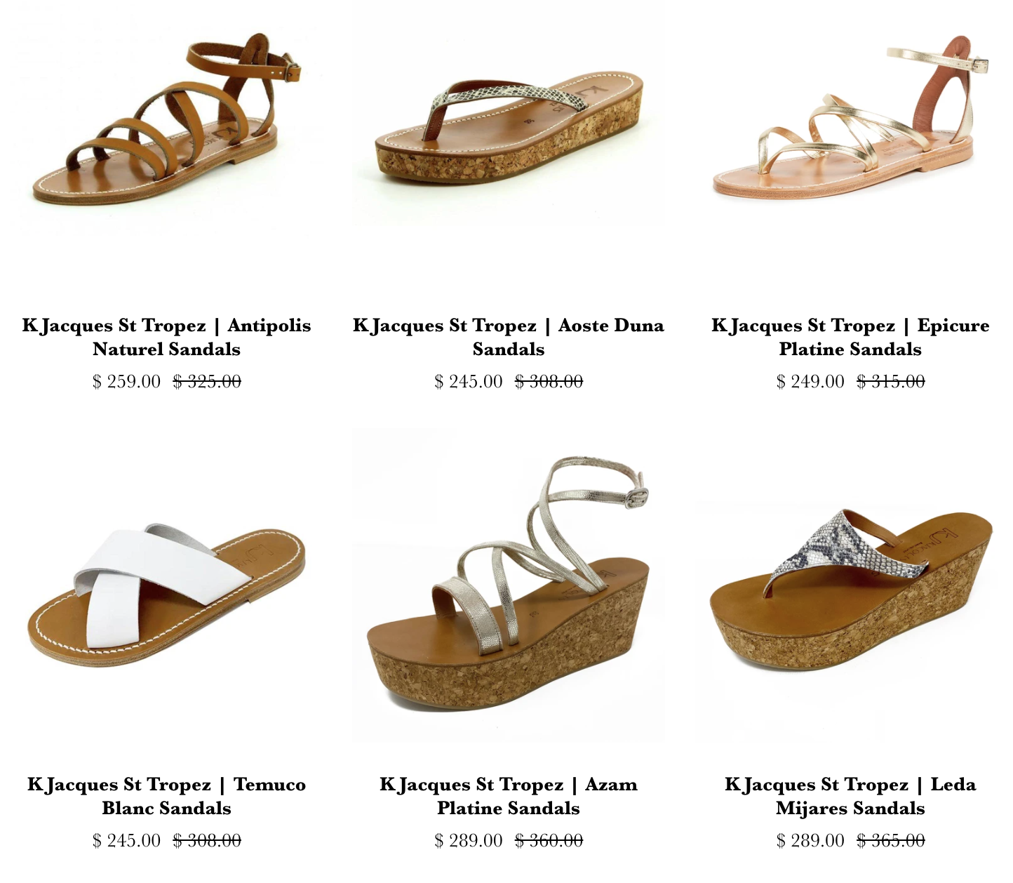 k jacques sandals sale