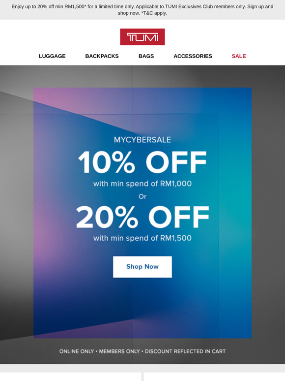 tumi outlet coupon