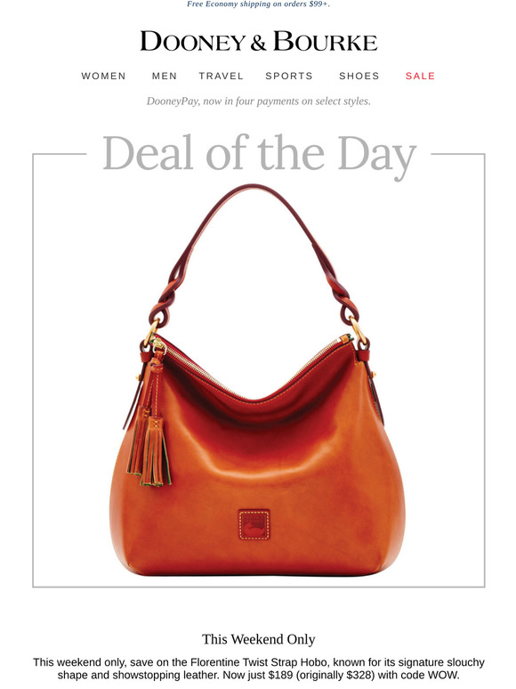 dooney and bourke twist strap hobo