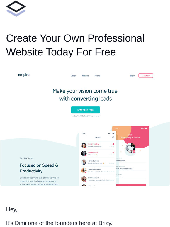 Start Your Own Webiste Today