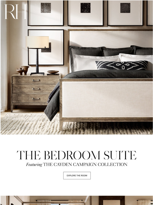 Restoration Hardware The Cayden Campaign Collection for Bed & Bath