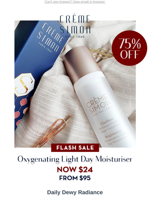 Get $71 OFF on Oxygenating Light Day Moisturiser - now ONLY $24!