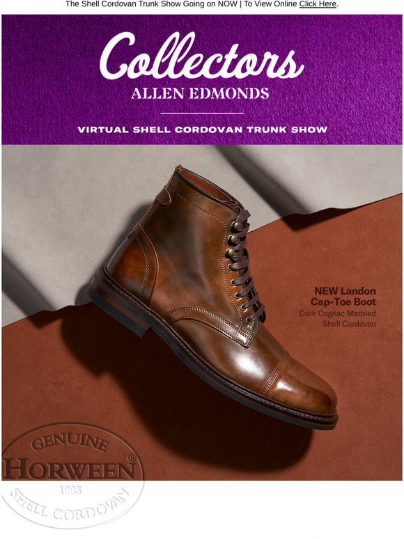 allen edmonds shell cordovan boots