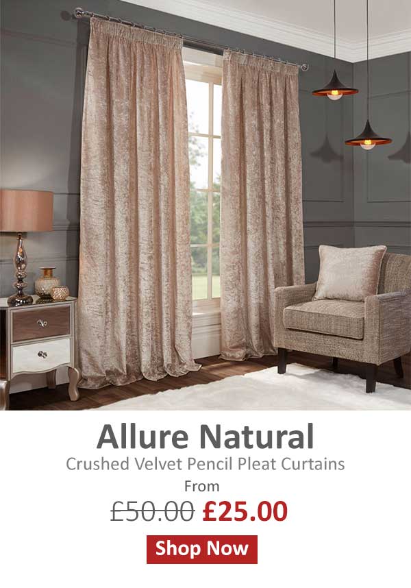 Julian Charles Allure Crushed Velvet Curtains! Milled