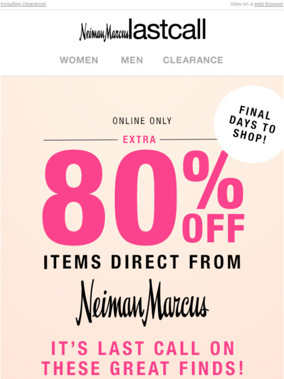 Extra 80% off our best