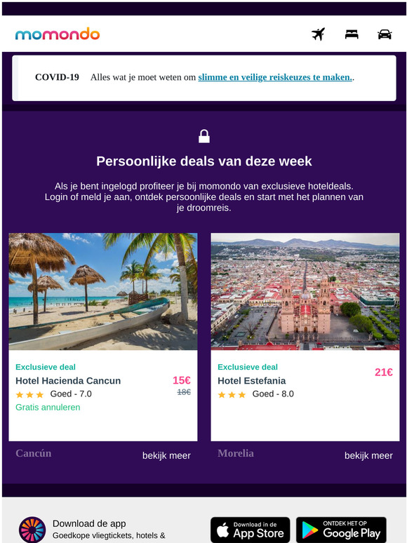 Deals om je vakantie goed te beginnen