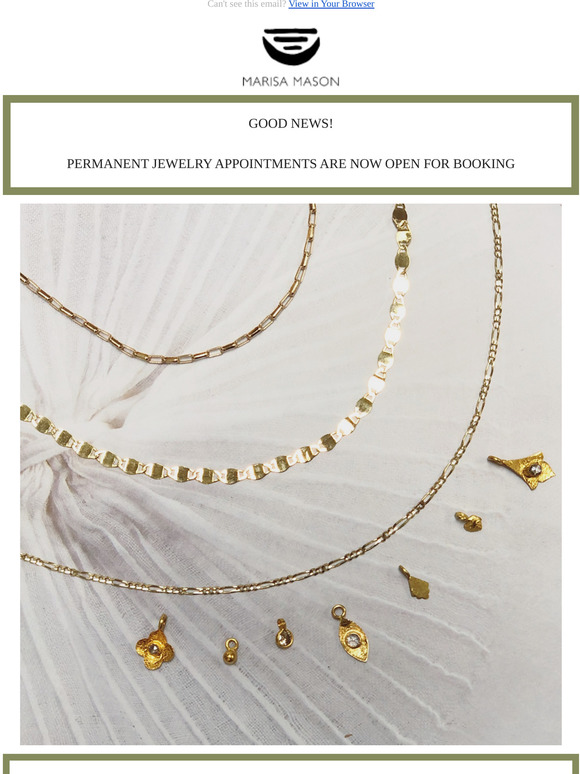 Marisa Mason Permanent Jewelry Appointments Now Open Milled