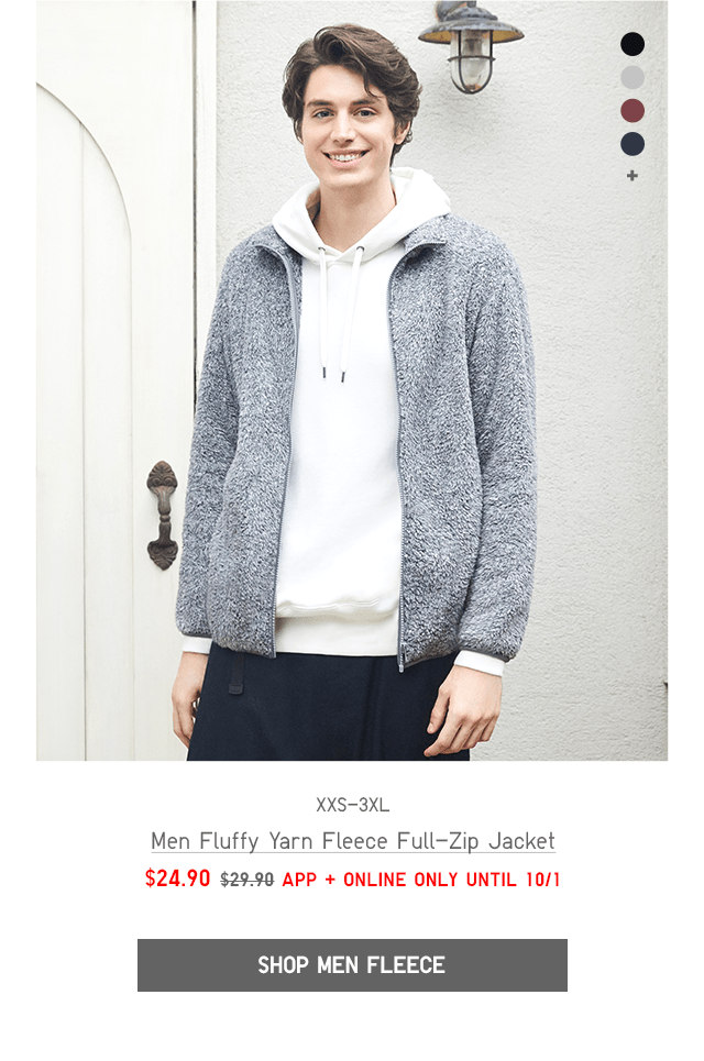 men fluffy yarn fleece