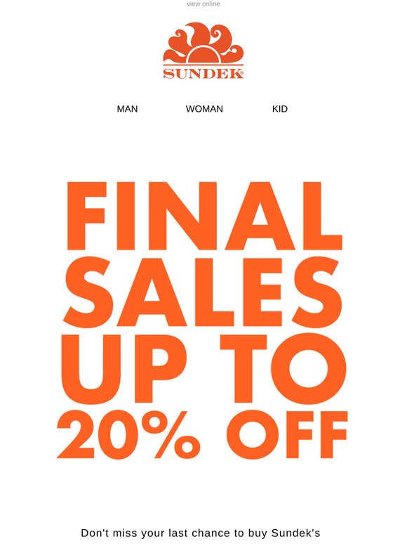 SUNDEK | Final Sales on SS20 Collection