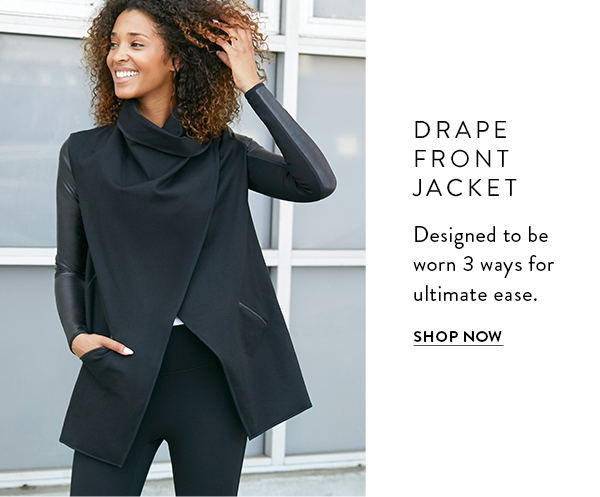 spanx drape front jacket