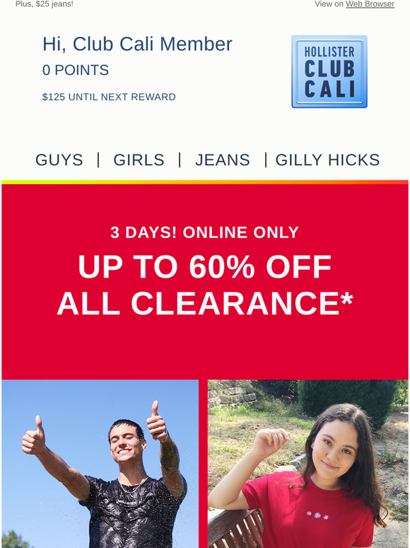 gilly hicks clearance