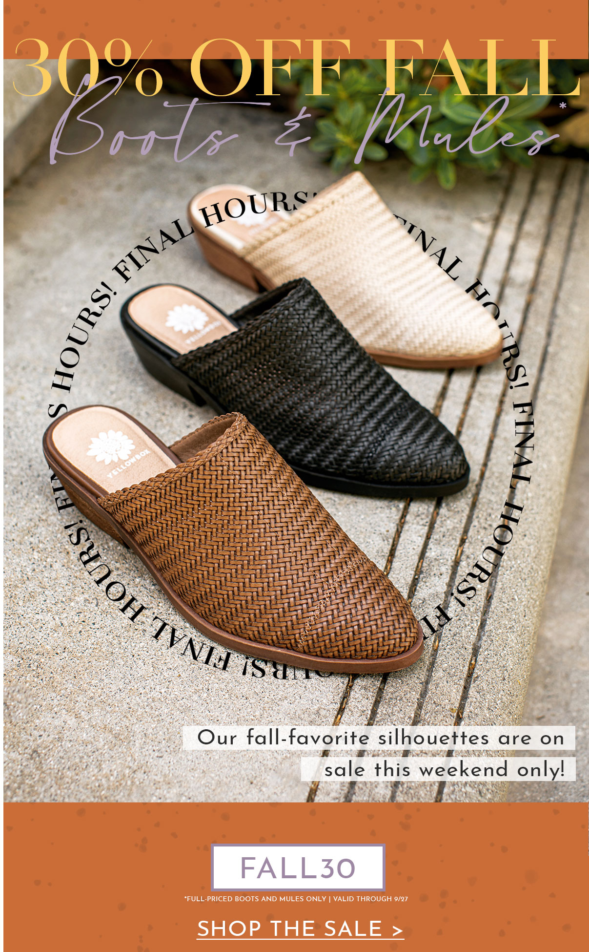 yellowbox mules