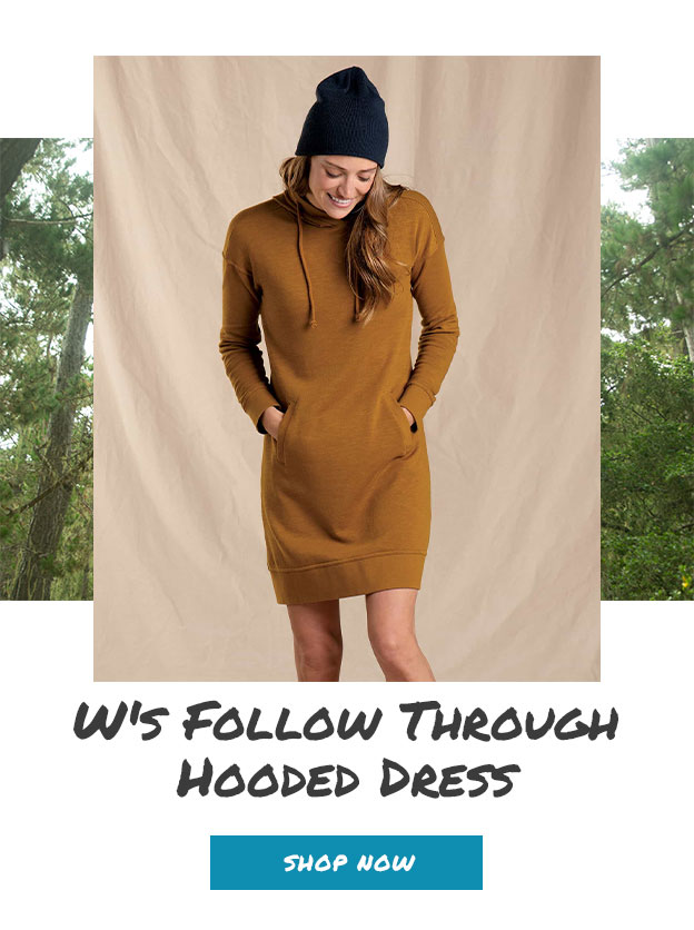 follow through hooded dress