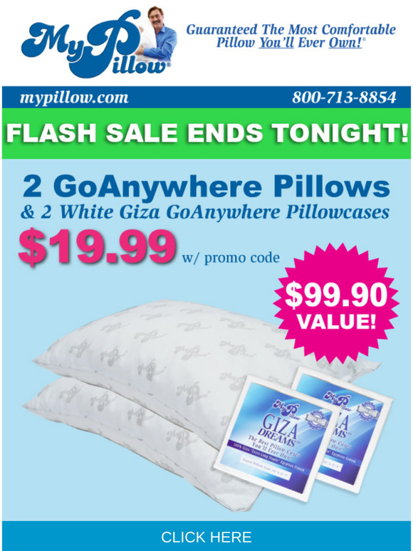 MyPillow Made With Our Patented Interlocking Fill Milled