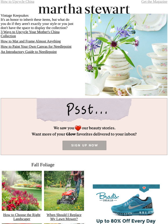 Martha Stewart How to Upcycle Your Mother's China Collection Milled