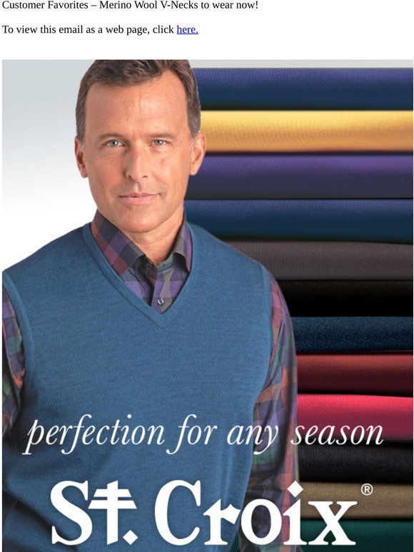 “Fall Dress Code – Colorful Array of 100% Merino Wool V-necks”