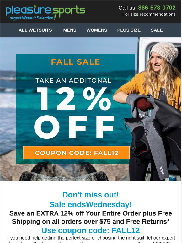 Don't Miss Out - Fall Sale! Save 12% Off!