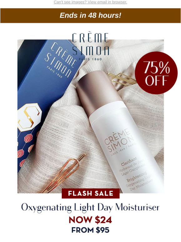 [48 HOURS LEFT]  $71 OFF on Oxygenating Light Day Moisturiser - now ONLY $24!