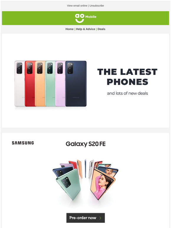 Pre-order the brand-new Samsung Galaxy S20 FE today
