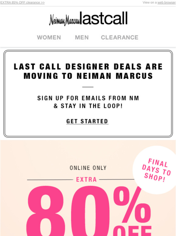 Neiman marcus discount outlet coupon