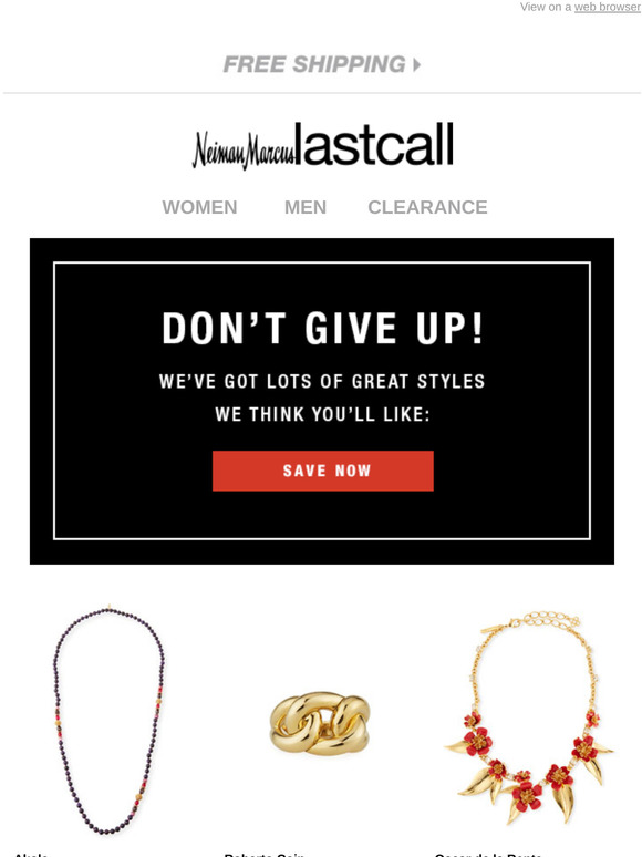 We’ve got the style you need: Don’t give up!