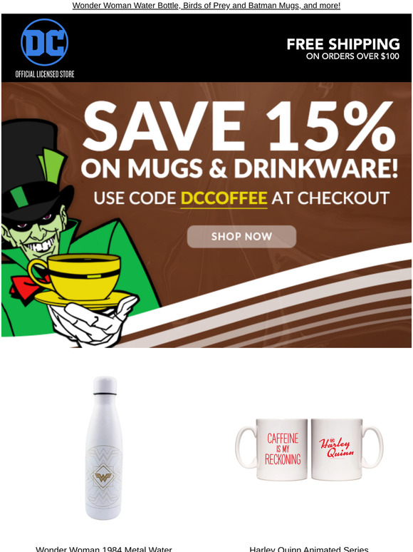 Save 15% on mugs & drinkware, it's National Coffee Day!