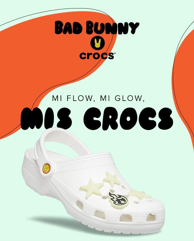bad bunny crocs in store